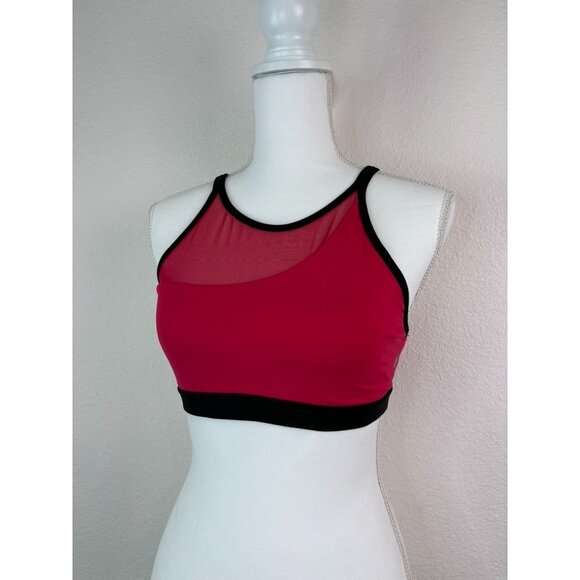 Lululemon women's 8 forget the rest bra flamenco red mesh cutout athletic‎ - Picture 4 of 9